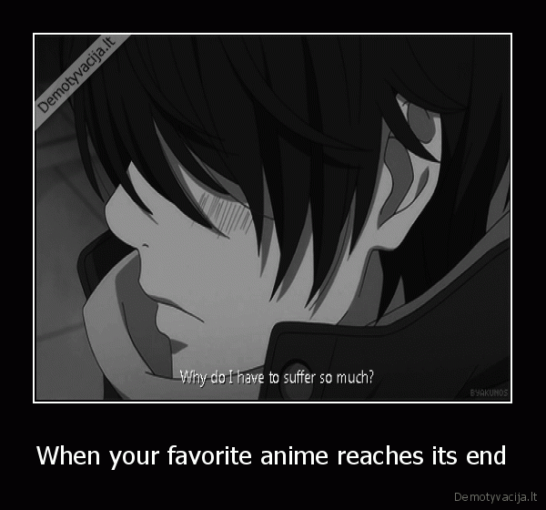 When your favorite anime reaches its end