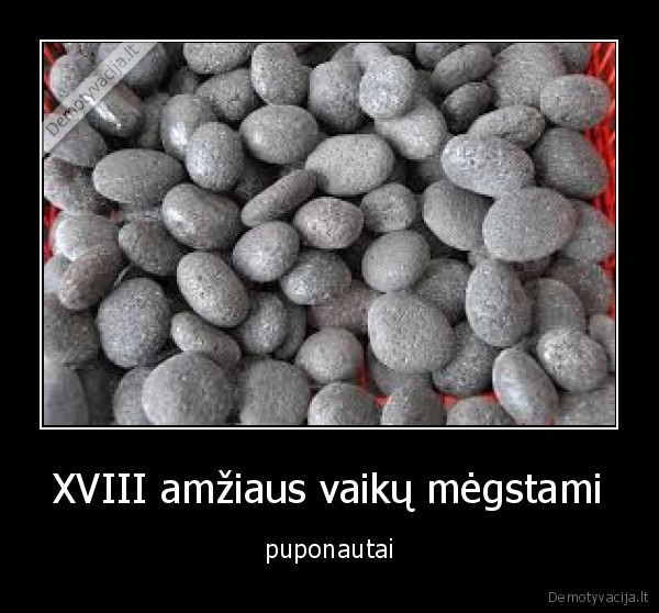 XVIII amžiaus vaikų mėgstami