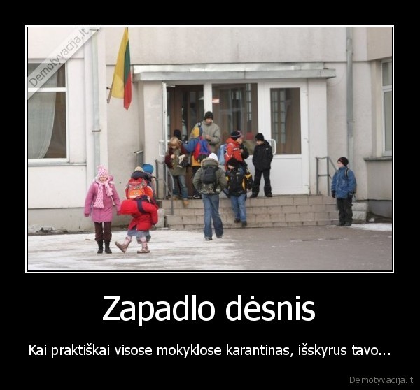 mokykla, karantinas