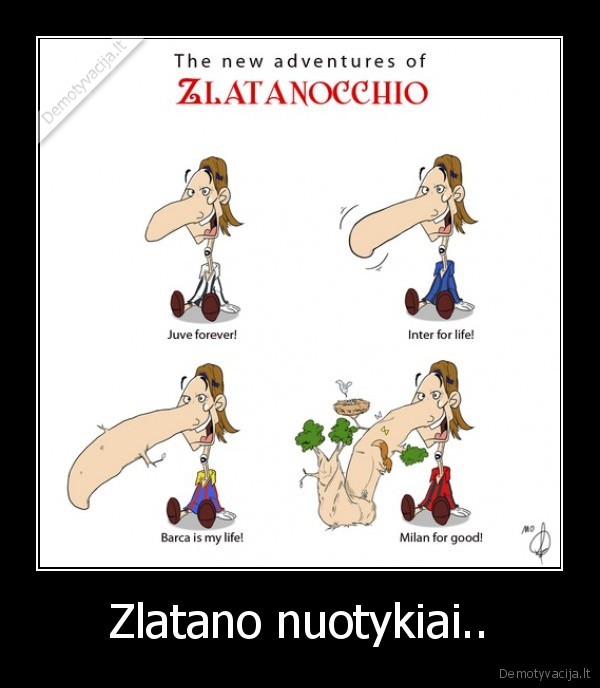 zlatanas, pinokis