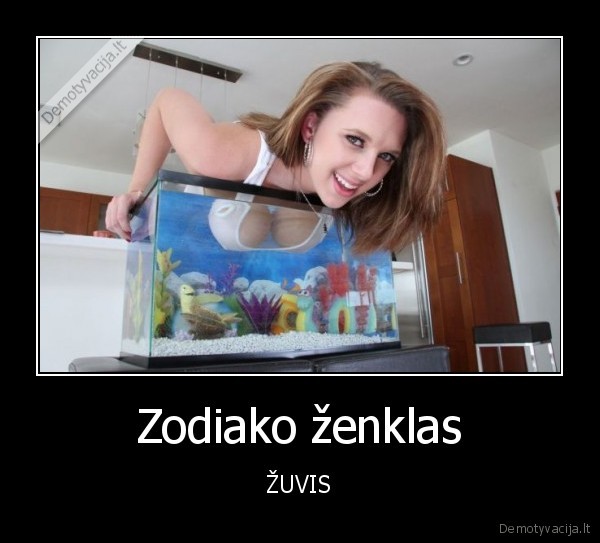 zuvis,zodiako, zenklai,papai, akvariume