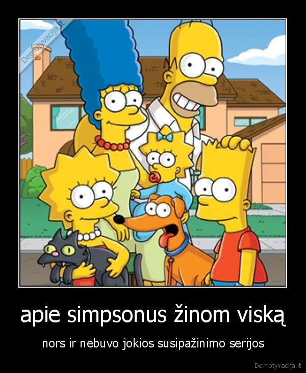 apie simpsonus žinom viską