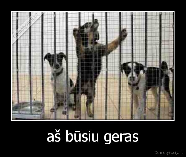 aš būsiu geras