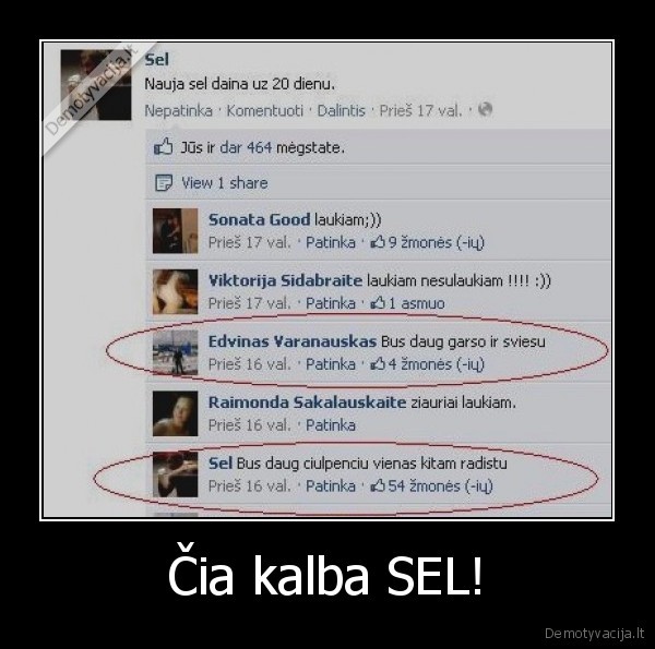 Čia kalba SEL!