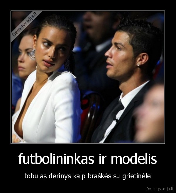 futbolininkas ir modelis