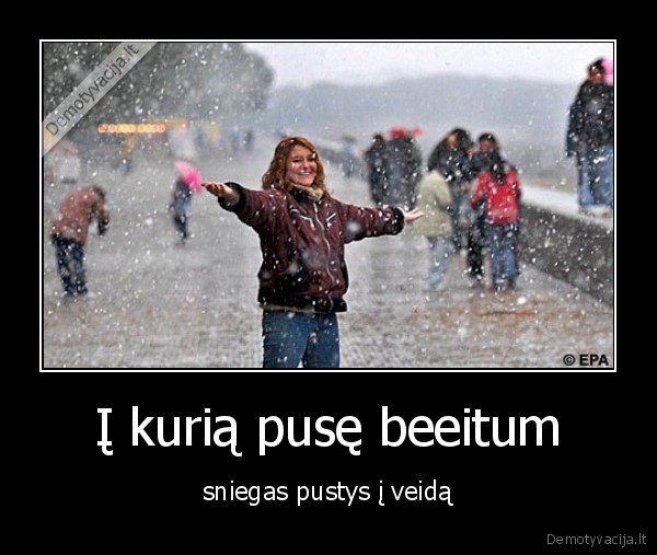 Į kurią pusę beeitum