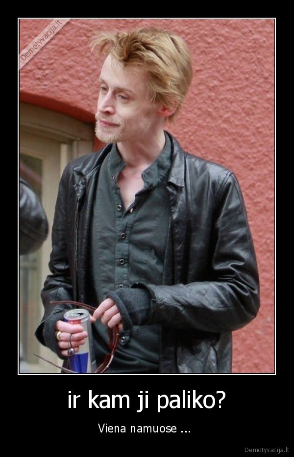 vienas, namuose,macaulay, culkin