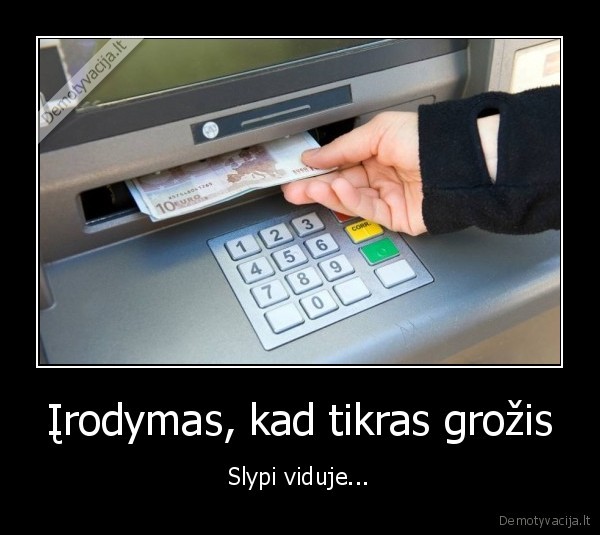 bankomatas,pinigai