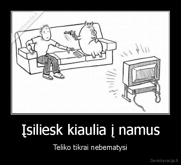 Įsiliesk kiaulia į namus