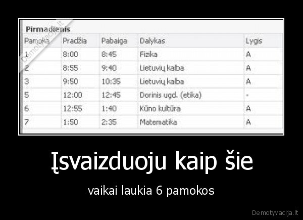 Įsvaizduoju kaip šie
