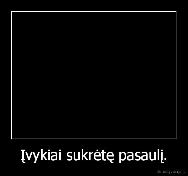 Įvykiai sukrėtę pasaulį.