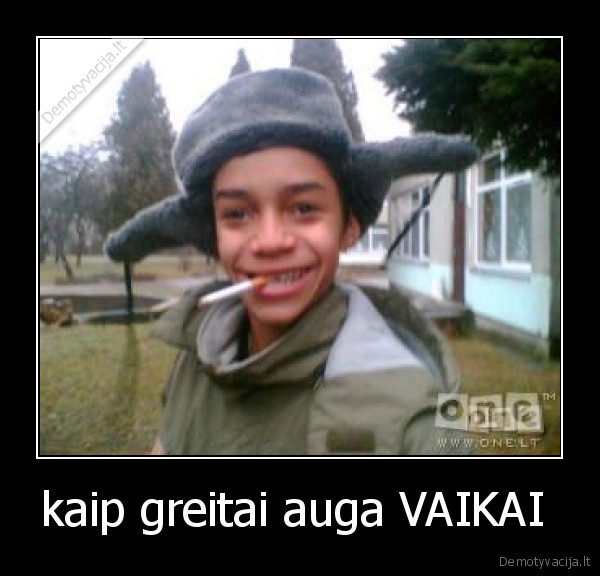 kaip greitai auga VAIKAI 