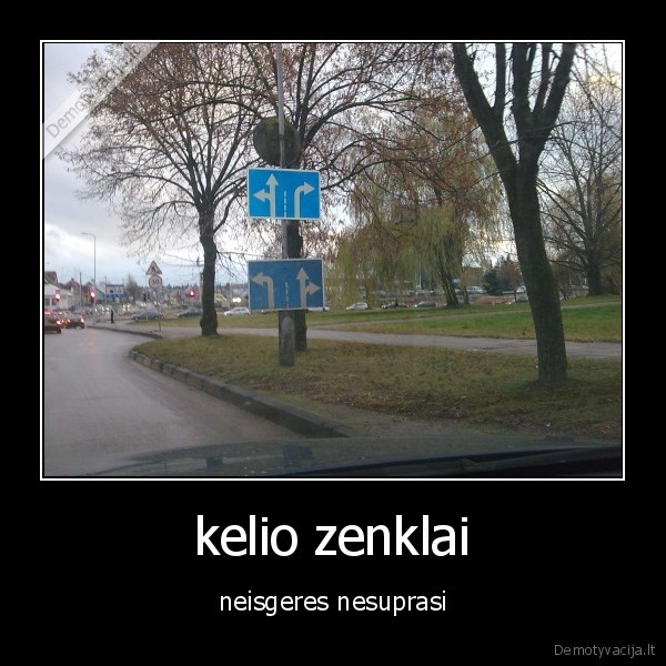 kelio zenklai