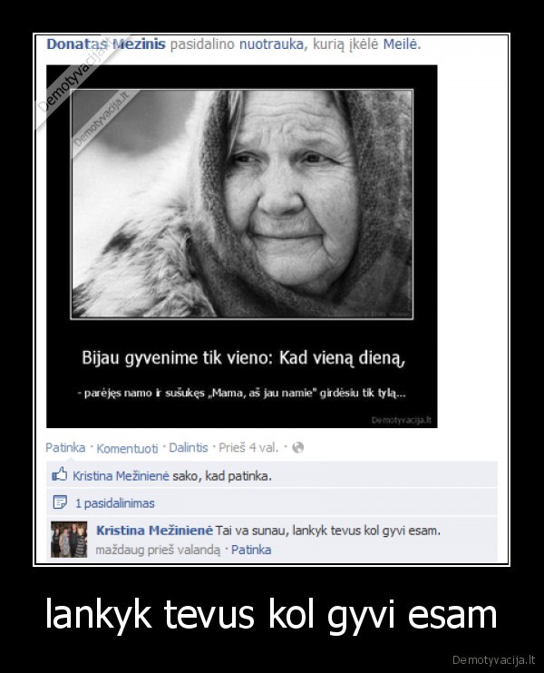 lankyk tevus kol gyvi esam
