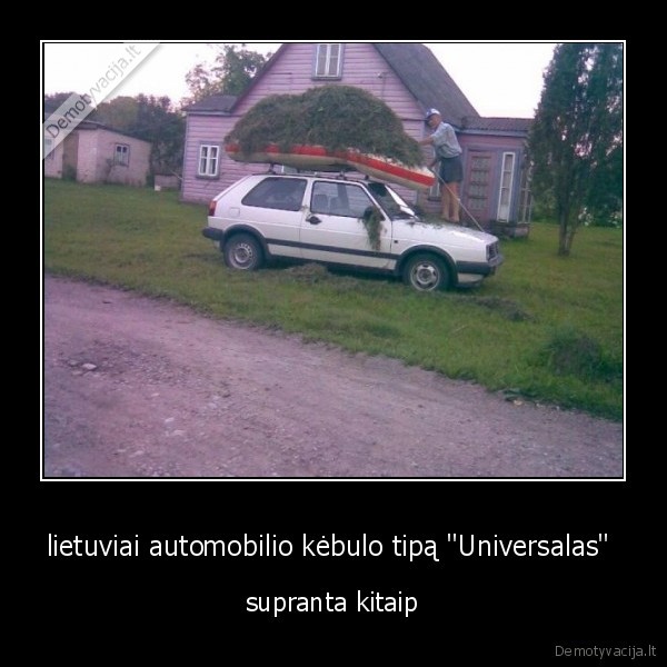 lietuviai automobilio kėbulo tipą &quot;Universalas&quot; 