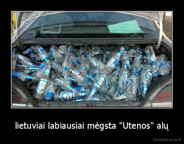 lietuviai labiausiai mėgsta &quot;Utenos&quot; alų