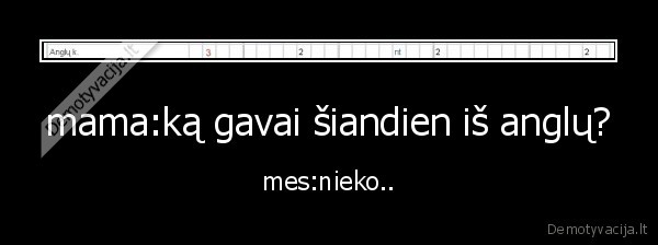 pazymiai,nusivylimas