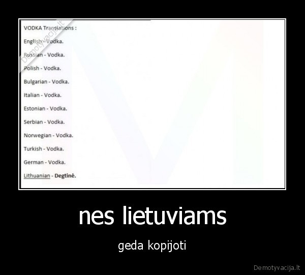 nes lietuviams