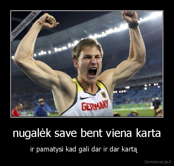 nugalėk save bent viena karta