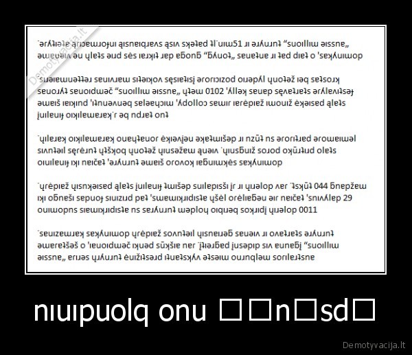 nıuıpuolq onu ɐƃnɐsdɐ
