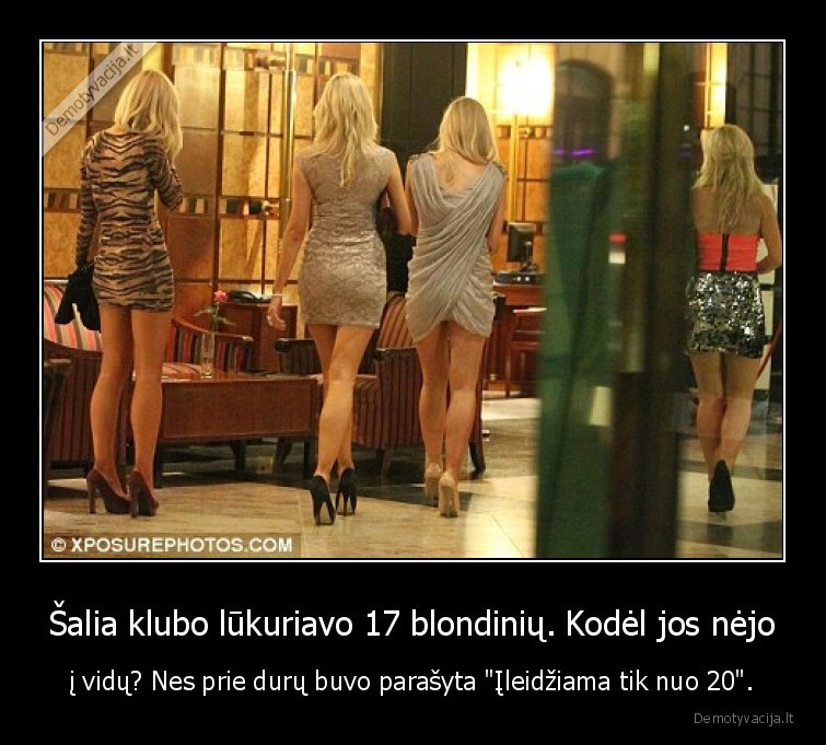 klubas,blondines