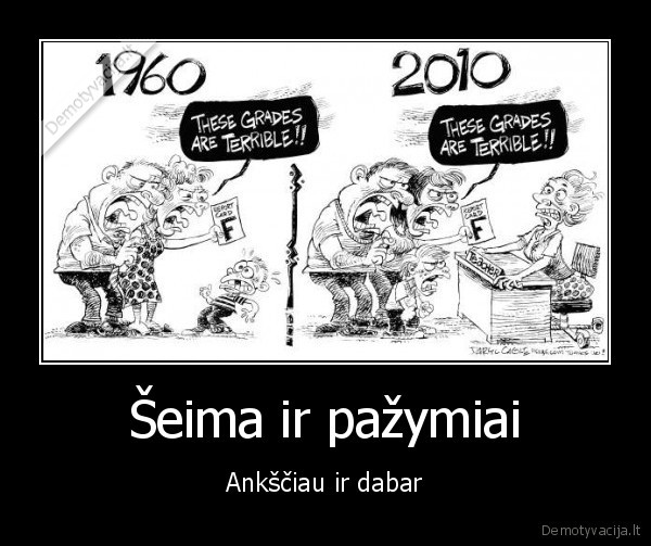 Šeima ir pažymiai