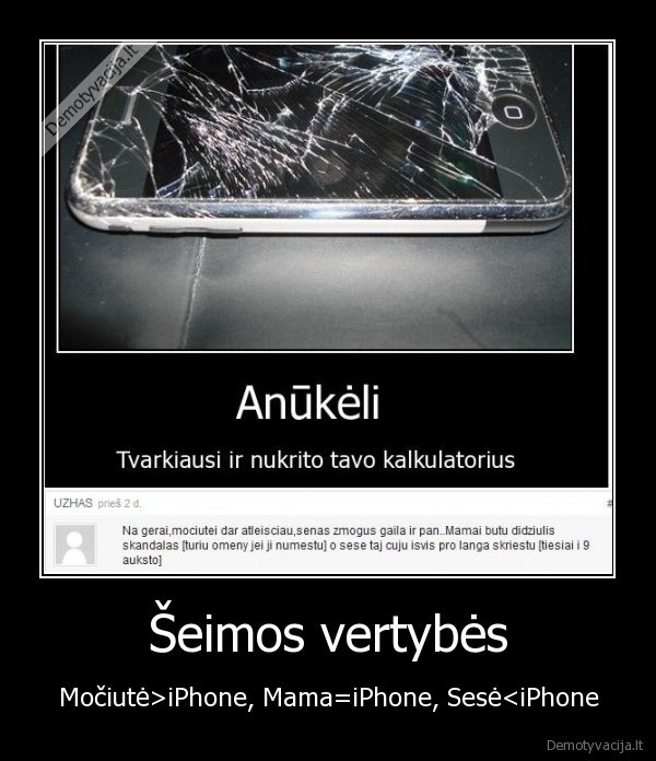 seimos, vertybes,demotyvacija