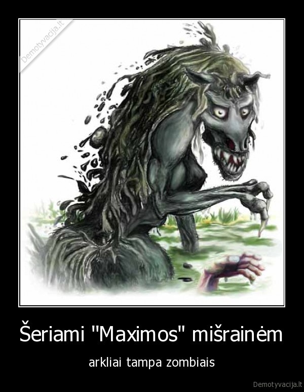 zombiai, arkliai