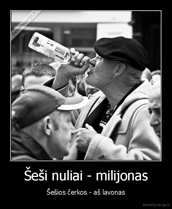 Šeši nuliai - milijonas