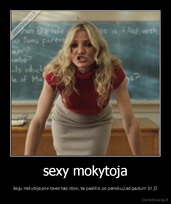 sexy mokytoja