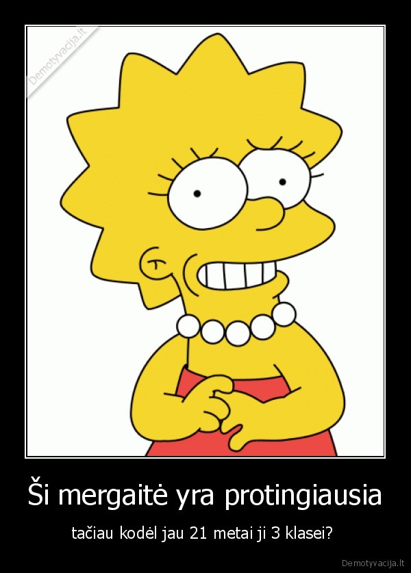 liza,simpsonai,protingas,mergaite