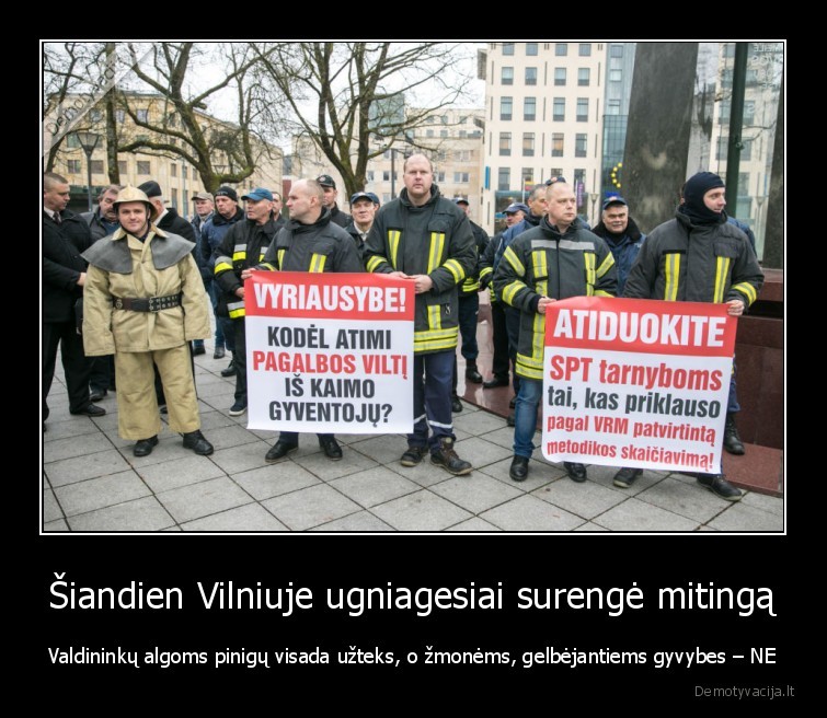 ugniagesiai,aktualijos,vilnius,mitingas,pinigai