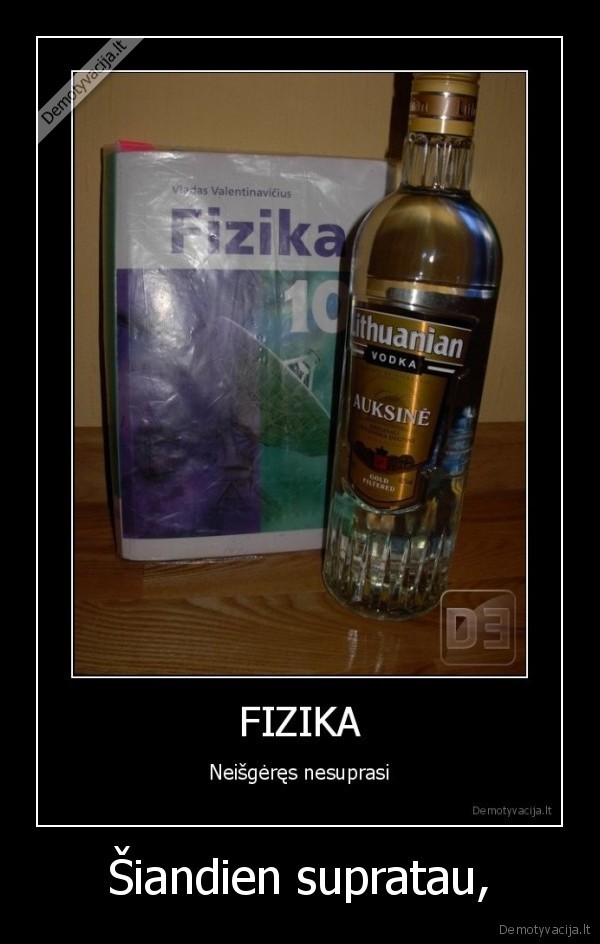 Šiandien supratau,
