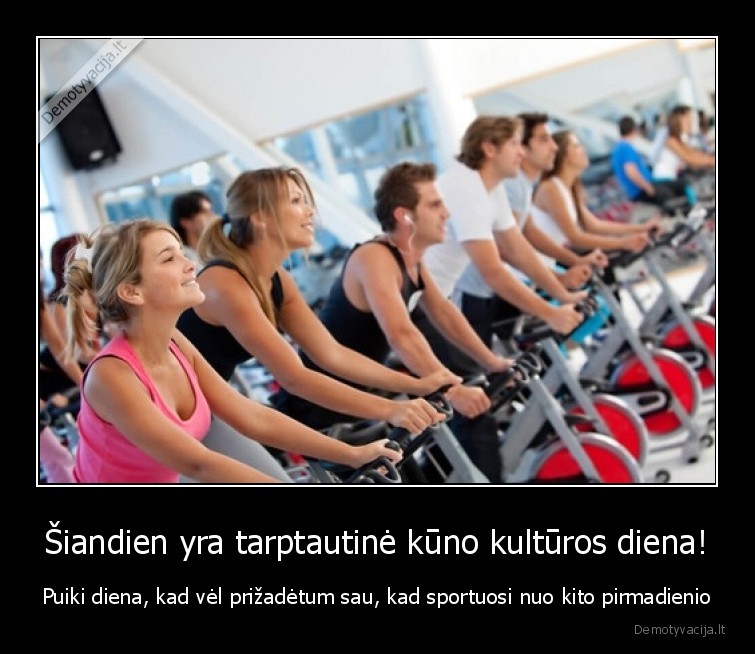 sportas,kuno, kultura,diena,pirmadienis