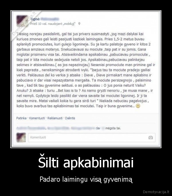Šilti apkabinimai