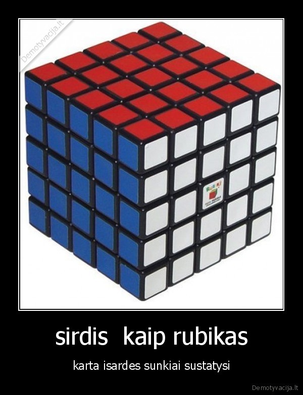 sirdis  kaip rubikas