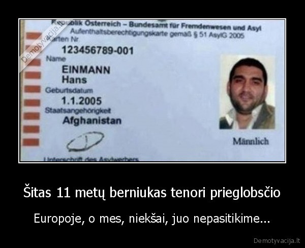 mazas, vaikas,paso, klastote