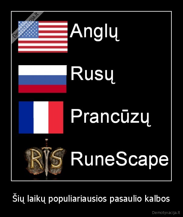 Šių laikų populiariausios pasaulio kalbos