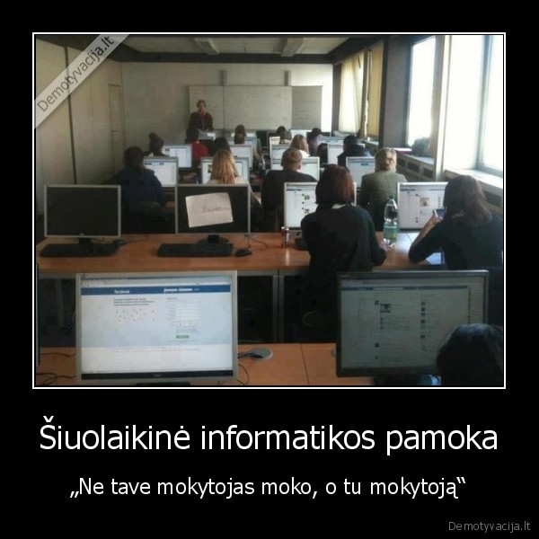 Šiuolaikinė informatikos pamoka