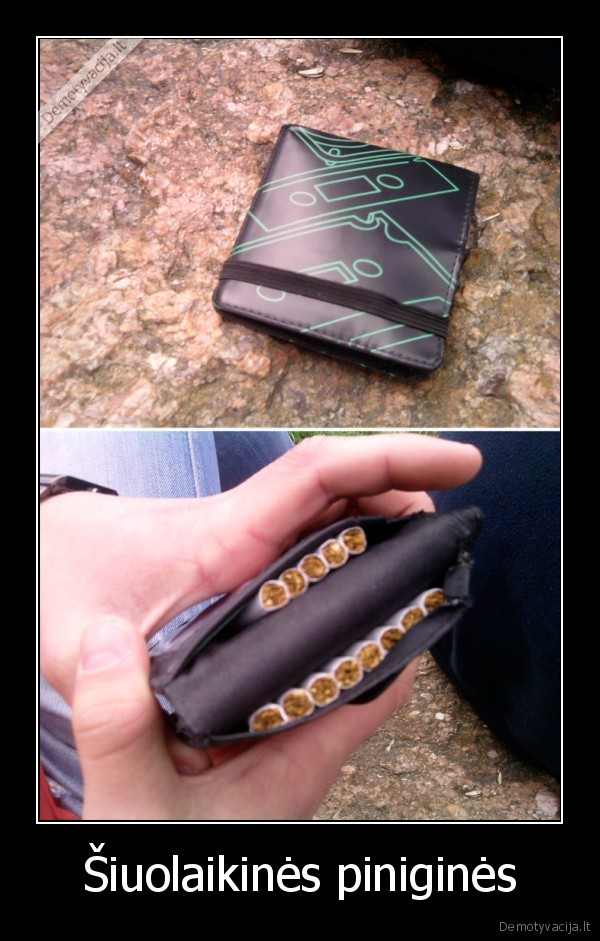 cigaretes, pinigines
