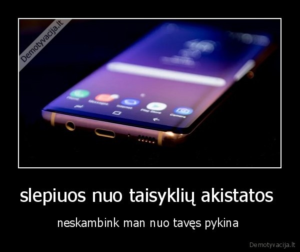 slepiuos nuo taisyklių akistatos 