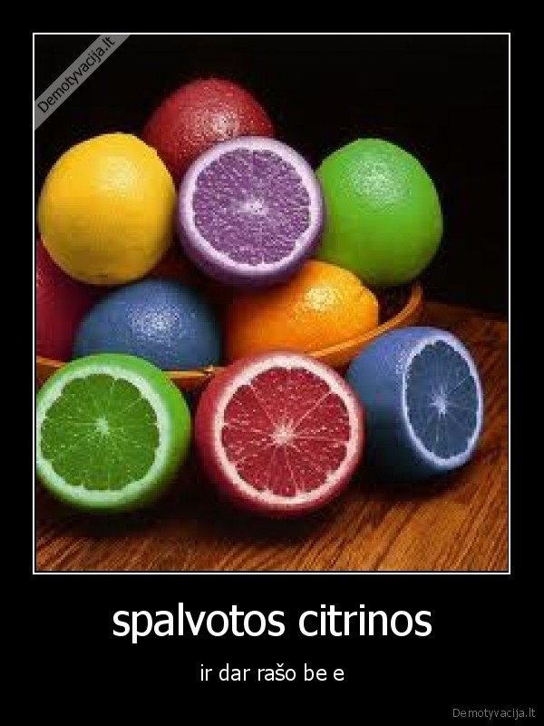 spalvotos citrinos