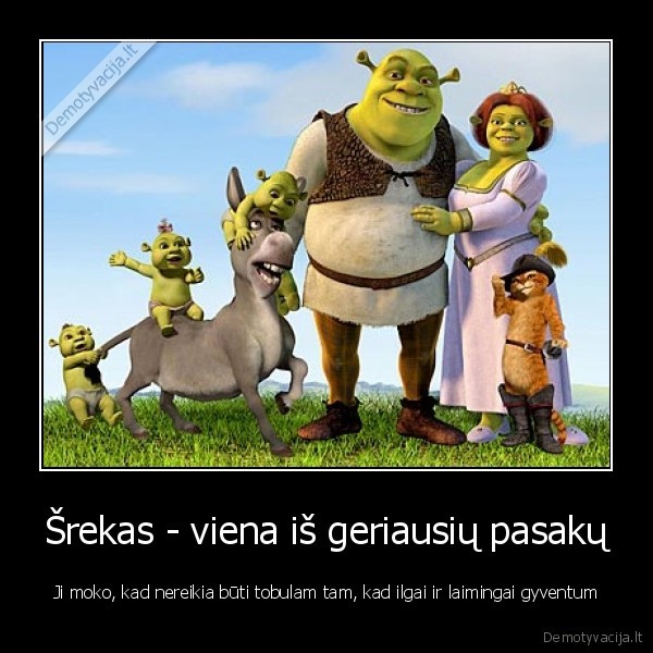 srekas, pasakos
