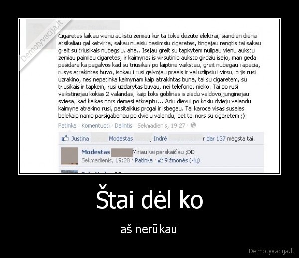 Štai dėl ko