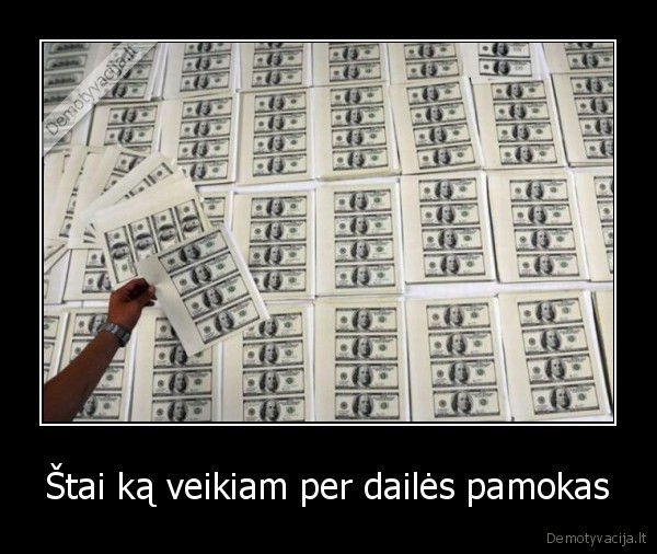 Štai ką veikiam per dailės pamokas