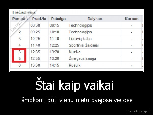 Štai kaip vaikai 