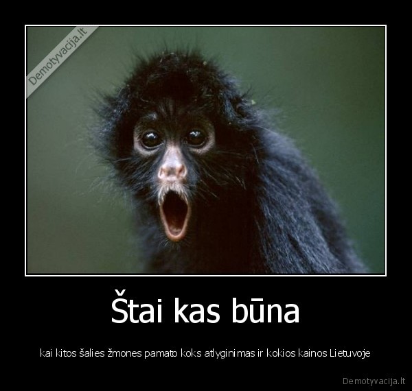 Štai kas būna