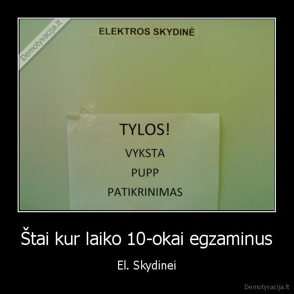 Štai kur laiko 10-okai egzaminus