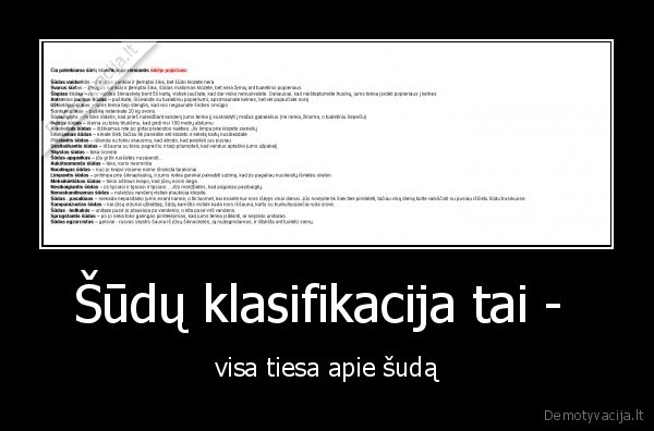 sudas,sudu, klasifikacija