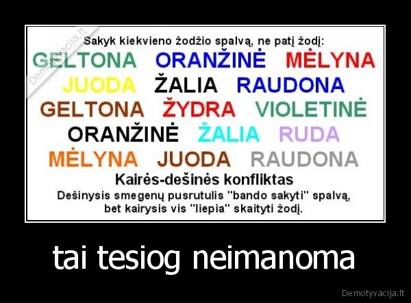 tai tesiog neimanoma